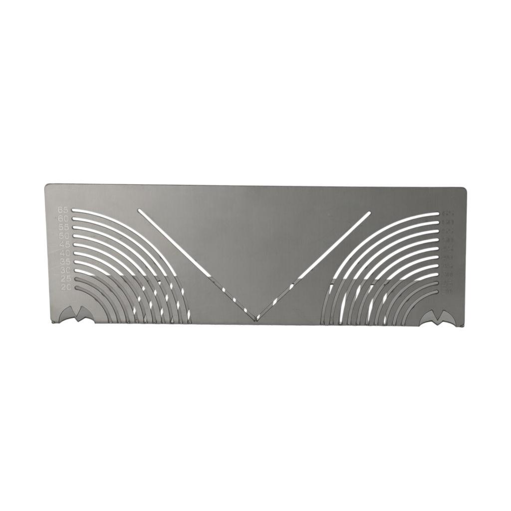 Precision Metal Ruler for Square Tubes with Unique Two Way Drawing Features