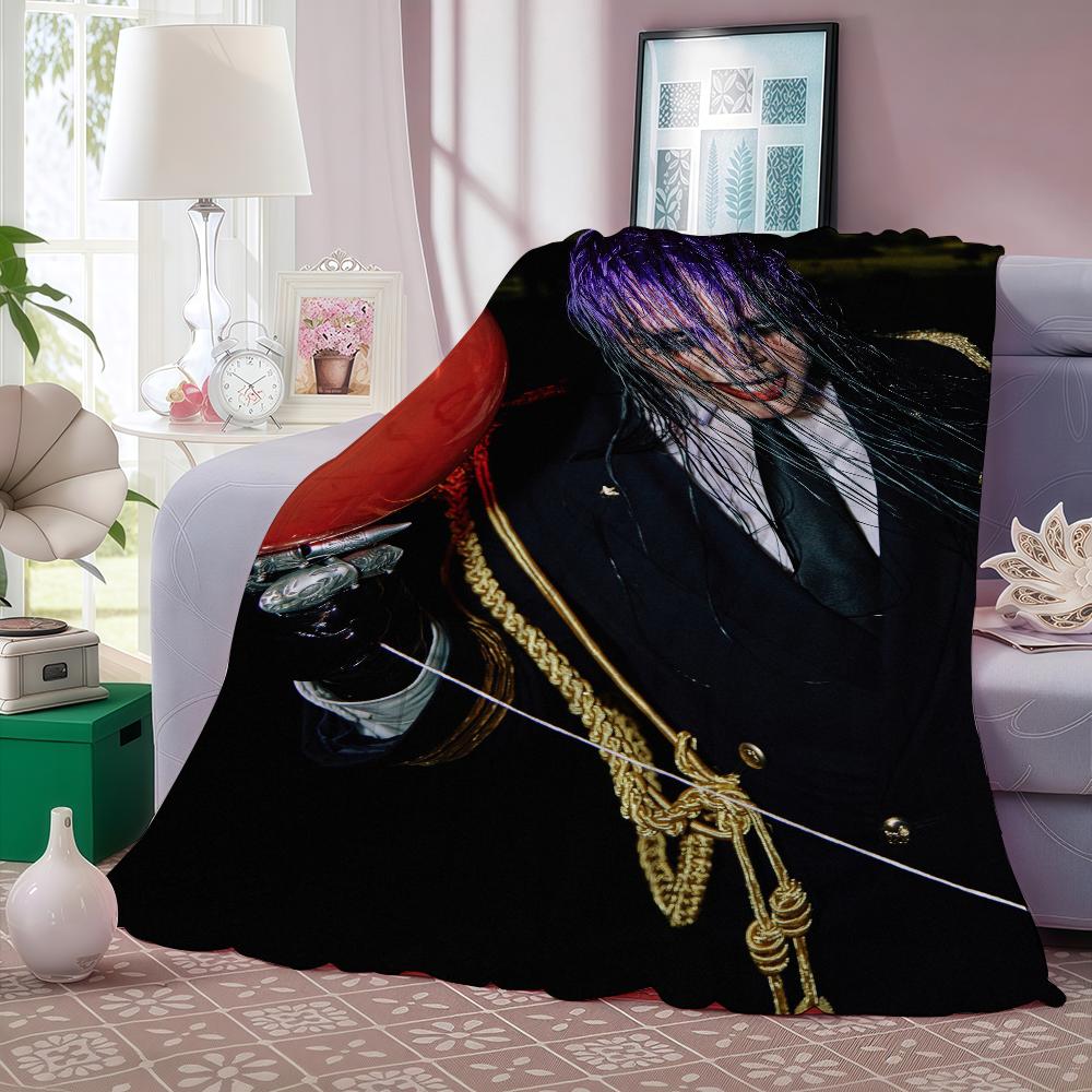 K-Kim Dracula Singer Seventy Thorns Blanket Warm And Soft Suitable For Bedroom Living Room Sofa Bed Office Travel Camping