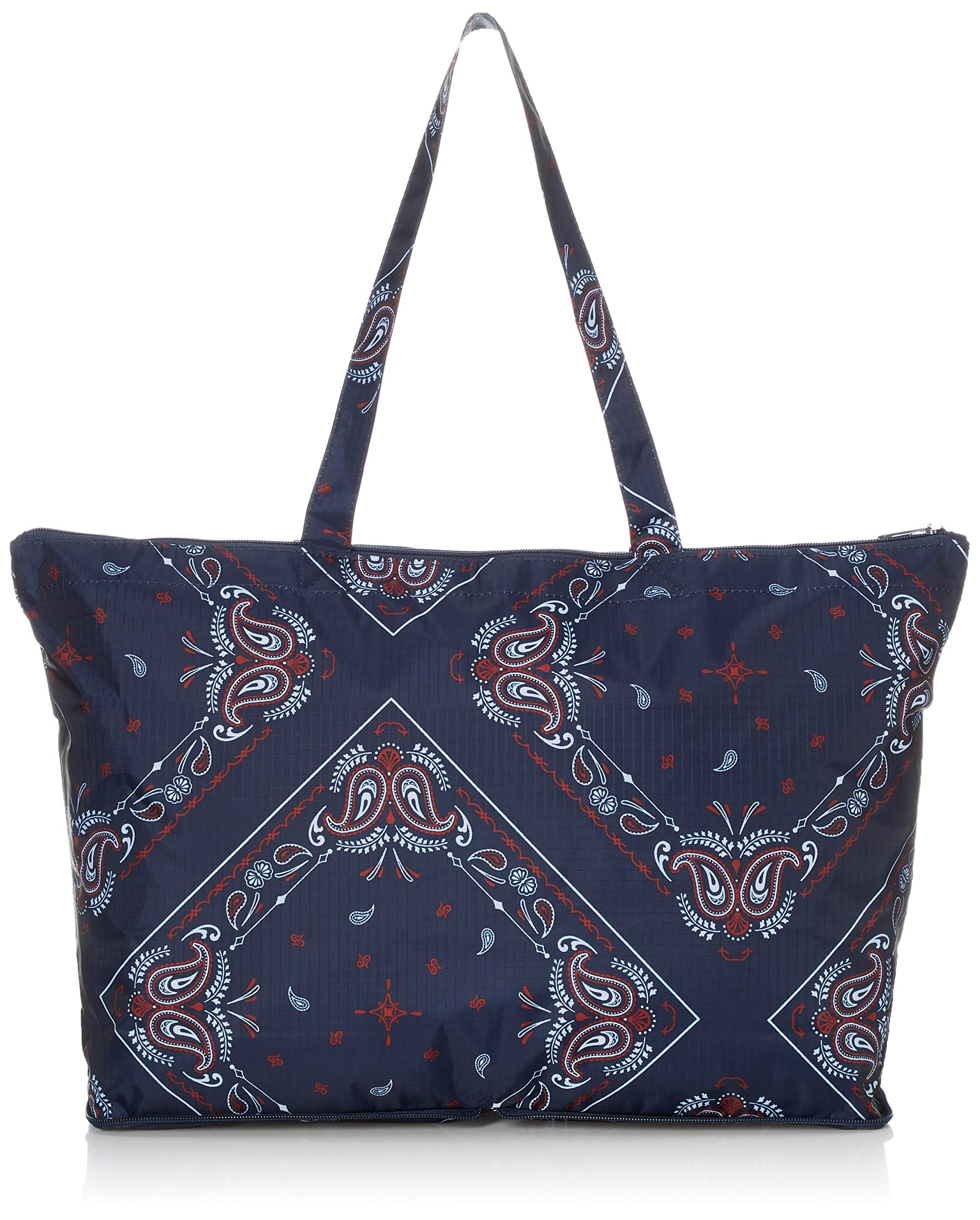 

[Travel Collection] Foldable Carry-On Tote Bag, TRC0401, 382 Paisley Blue