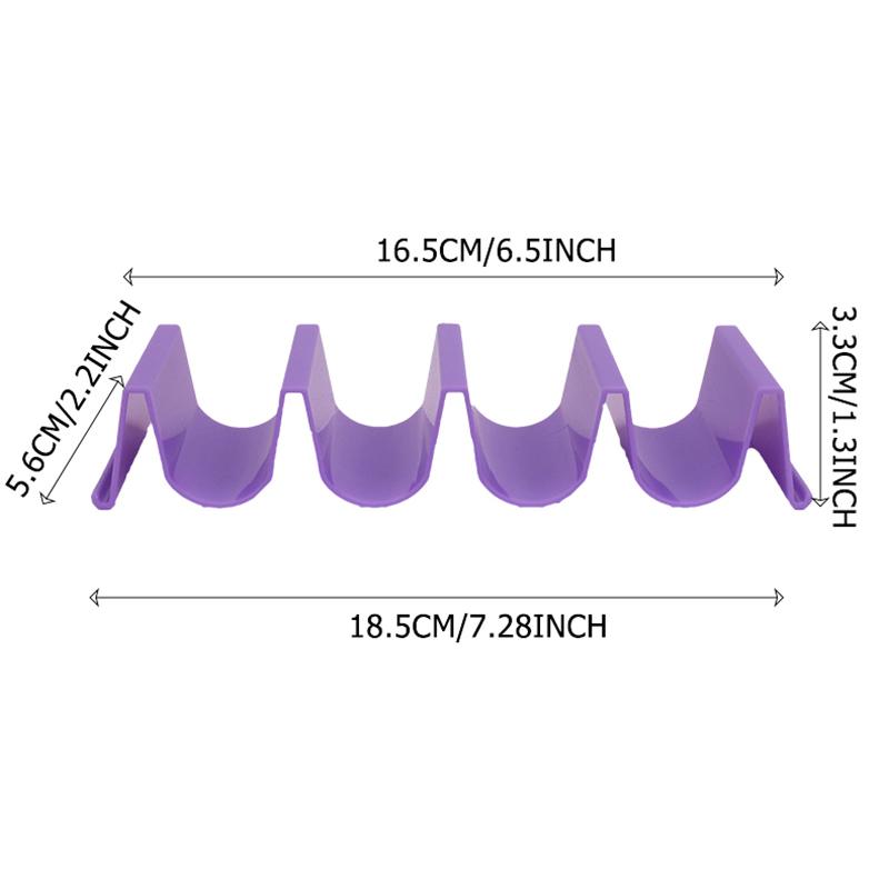 1/2/3pcs Taco Holders Colorful Mexican Food Hard Stand Holds Soft Shells Wave Shape Kitchen Tool Restaurant Pancake Shelf