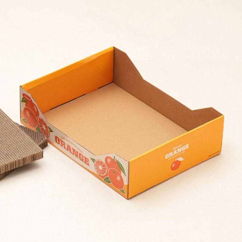[Pet] Orange Box Scratcher