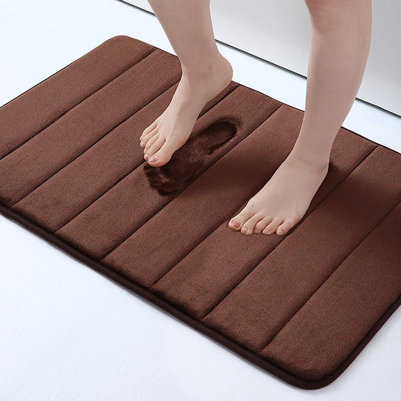 60X40Cm Bathroom Anti-Skid Mat Quick Water Absorption Mat Soft Bathroom Carpets Rugs Toilet Floor Mat Home Decor