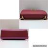 Gucci Gold Chain Shoulder Bag Crossbody Diagonal Strap 409486 Padlock Two-Tone Bicolor Pink Red Leather Women's