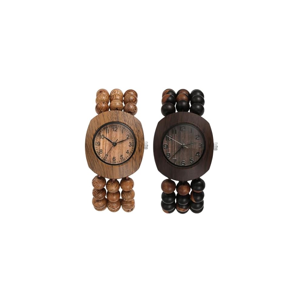 Wooden Watch for Women Analog Quartz Bracelet Waterproof Lightweight Bohemian Style Accessories