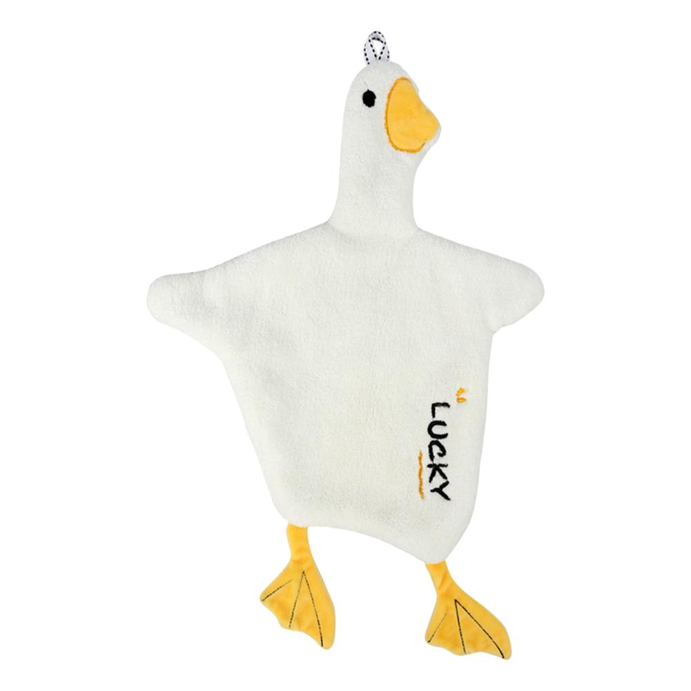 Lovely Cartoon Hand Towel Children Soft Microfiber Plush Fabric Absorbent Hang Towel Household Kitchen Bathroom Clean Wipe Cloth