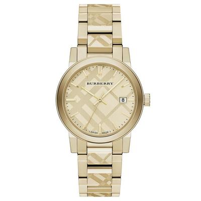 Orologio da donna in acciaio inossidabile placcato in oro ionico svizzero BU9038
