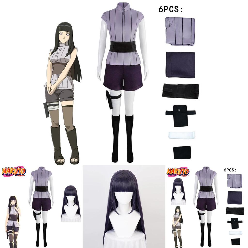 Naruto Hyuga Hinata Cosplay Costume Halloween Outfit Carnival Set Gift