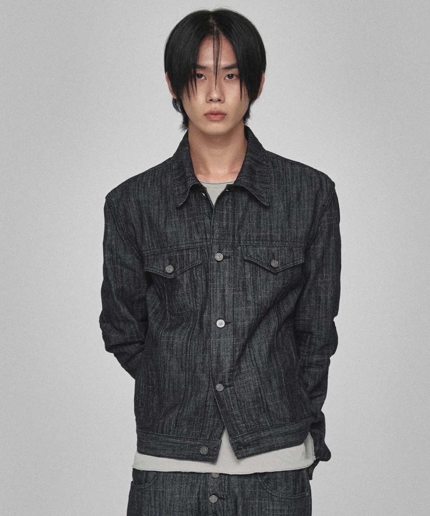 KICHUL Raw Denim Jacket (Black)