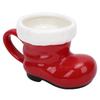 Xmas Mug 300ml Boot Shape Coffee Mug with Handle Unique Holiday Hot Cocoa Cup for Tea Coffee Lovers
