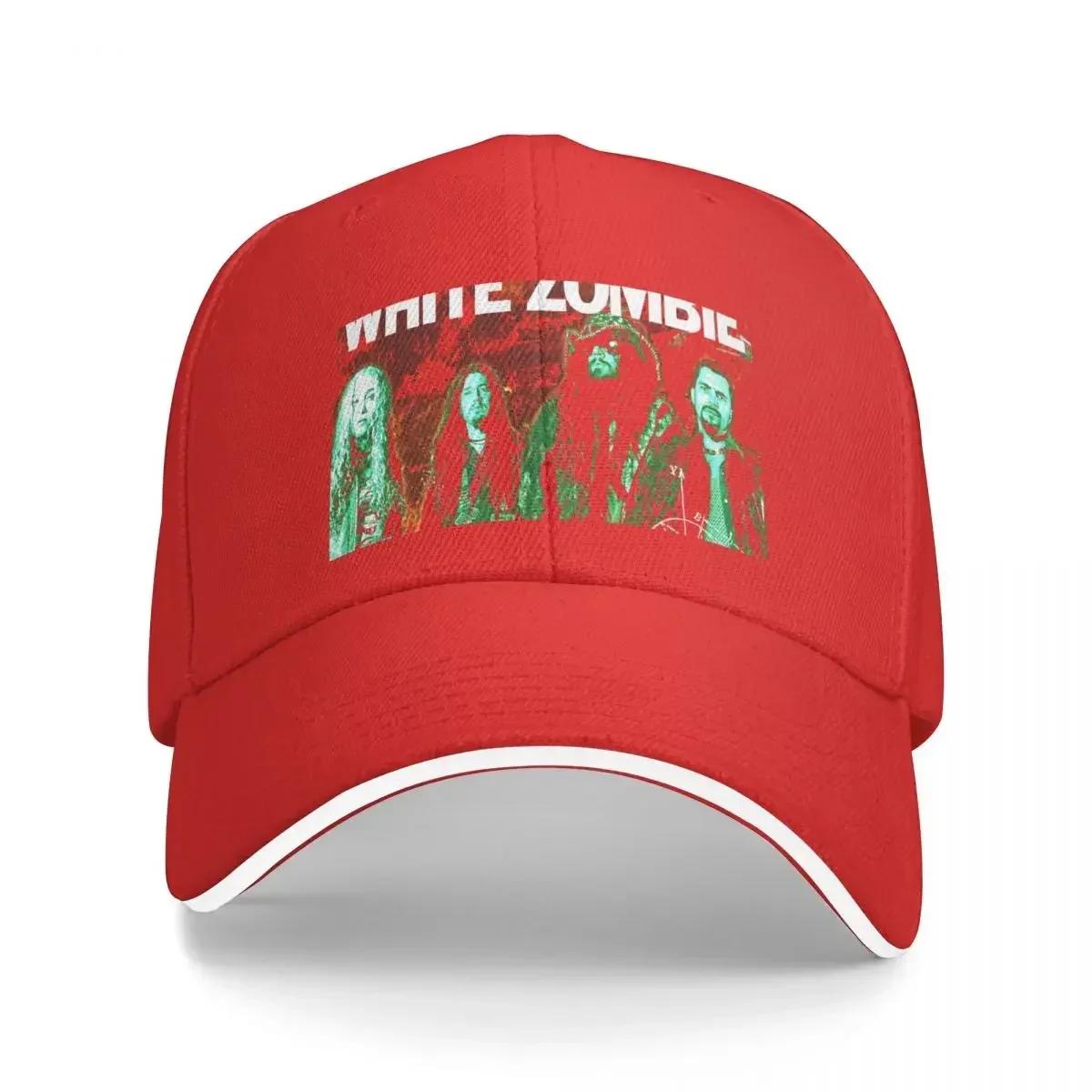 White Zombie Classic Baseball Cap Streetwear Sun Cap fishing hat Ladies Unisexs