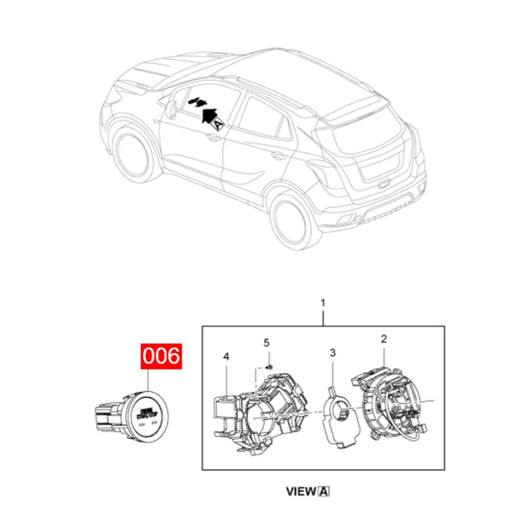 Engine Ignition Start-Stop Switch Push Button for Buick Encore 2017-
