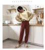 Women's Cozy Coral Fleece Pants - Autumn/Winter Casual Loose Pajamas for Home or Walking