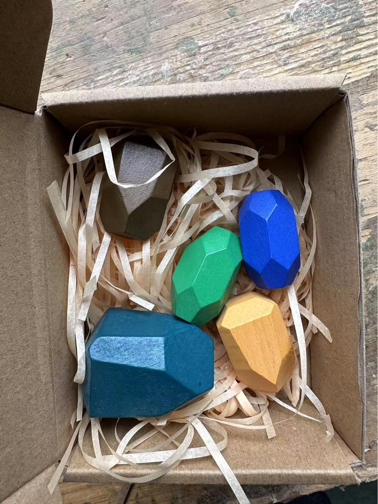 Montessori Stone Stacking Educational Puzzle Blocks for Girls – Early Learning Gift