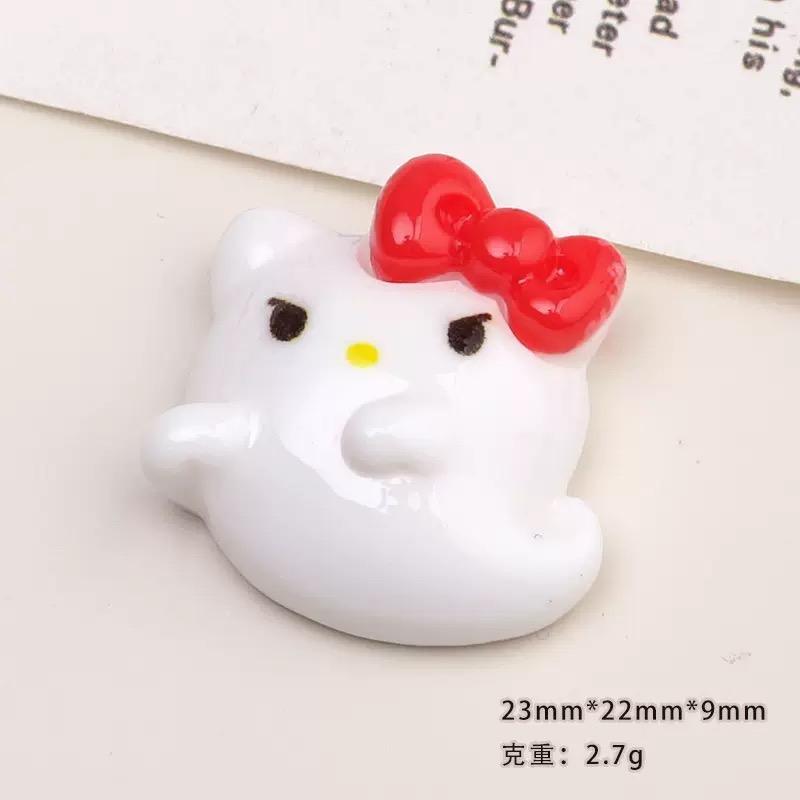 10 Pcs New Mini Kawaii Cartoon Animal Halloween Cat Resin Scrapbook Diy Jewellery Children Gift Hairpin Accessories A140