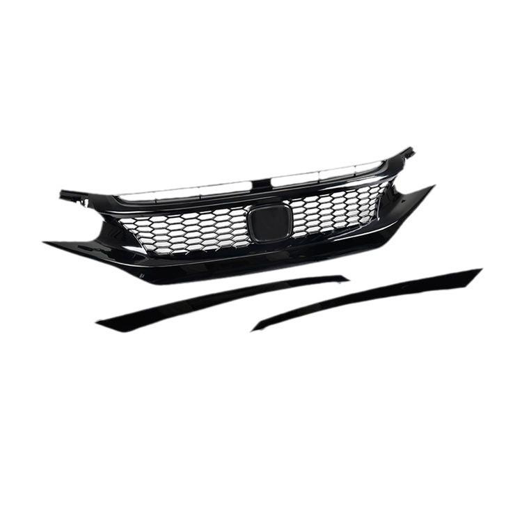 Upgraded Front Bumper, Grille & Air Intake Parts for 2016-2021 Honda Civic (10th Gen)