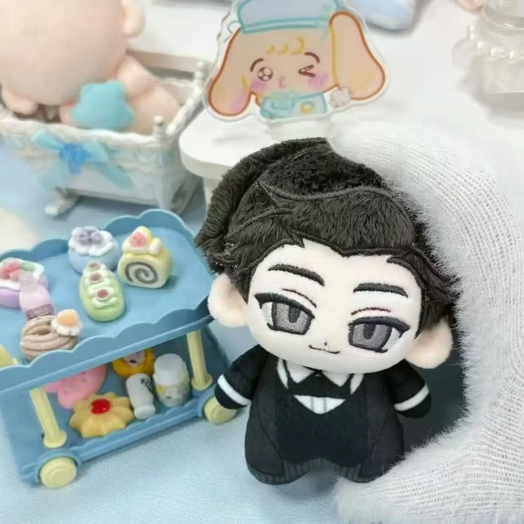 10Cm Mini Doll Sherlock Mini Plush Doll Kawaii Stuffed Toy Anime Figure Cosplay Plushie Keychain Pendant Collection Gift