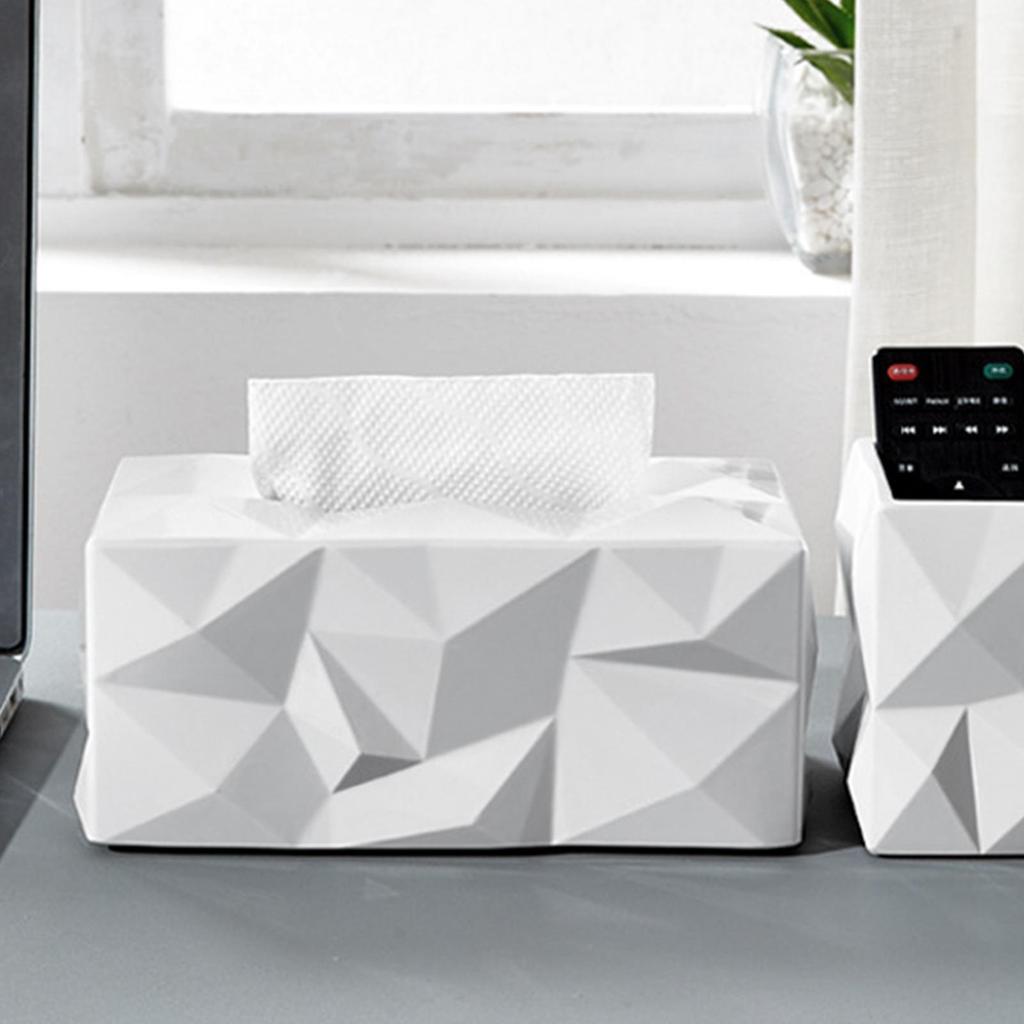 Household Tissue Box, Holder Paper Makes Your Office Restaurants Bars Conference Room , White