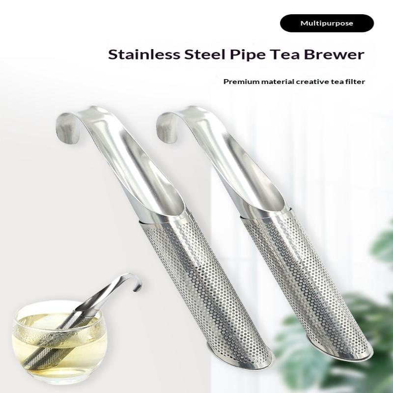 Food Grade Stainless Steel Hook Tea Infuser Rust Resistant Tea Strainer Sieve for Teapot Cup Travel Camping Tea Making