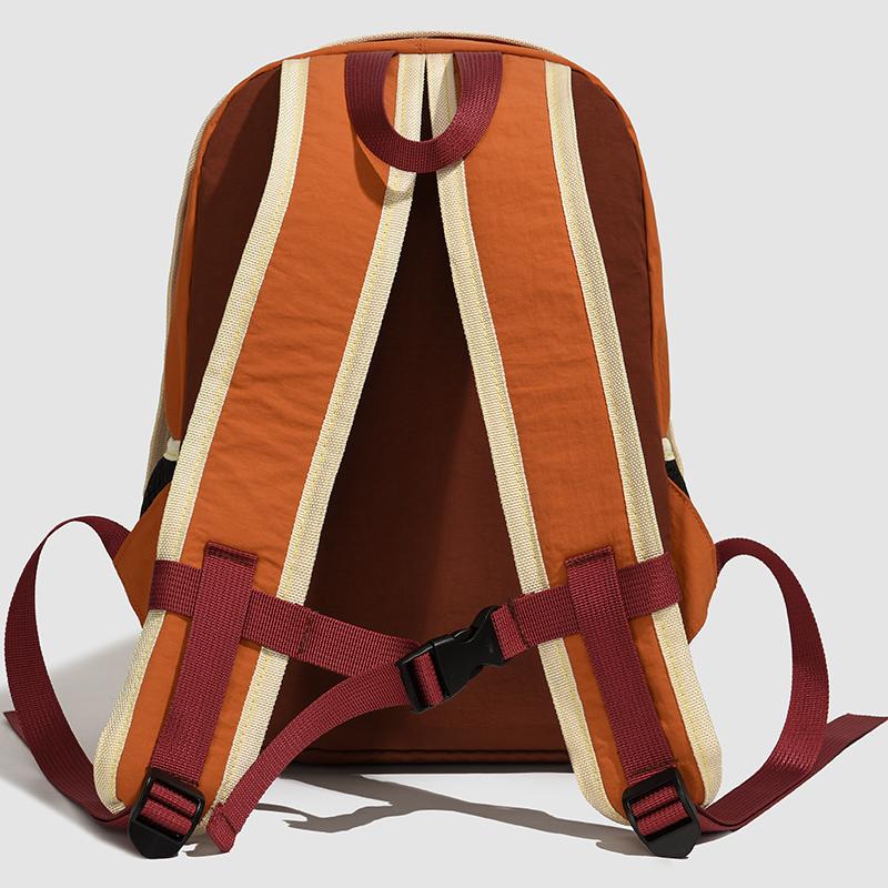 Large Capacity Student Schoolbag Outdoor Unisex Color Contrast Backpack