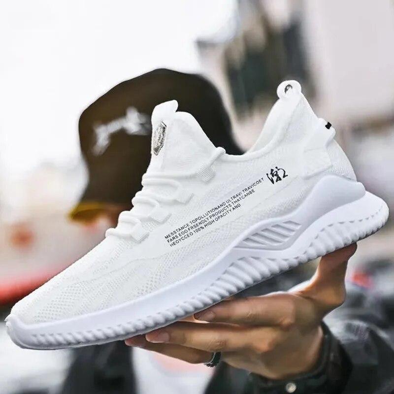 Casual Sneakers Men's Shoes Breathable Running Shoes Korean Fashi Trend Mesh Surface Shoes