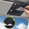 Car Sun Visor Organizer Multi-Pocket Business Card Storage Management Sunglasses Holder Visor Accessories Auto Interior