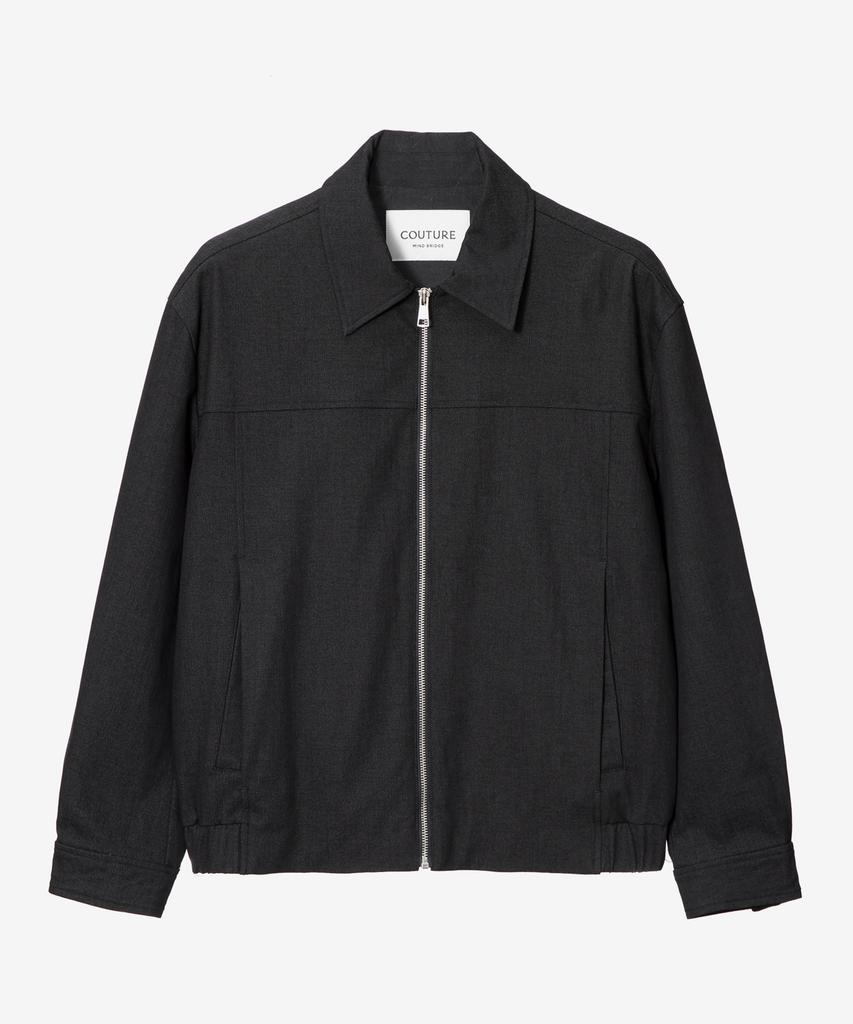 Mindbridge [Couture] Twill Zip-Up Trucker Jacket