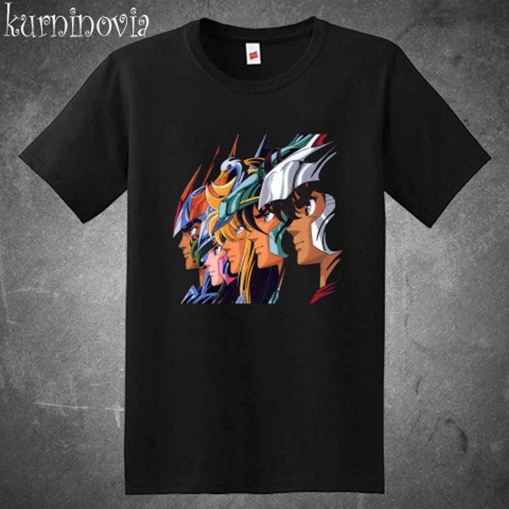 Saint Seiya Classic Anime Manga Men s Black Size S to 5XL 4XL