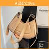 Sac à bandoulière élégant pour femme en PU Sac lune décontracté élégant Parfait pour la mode d'automne