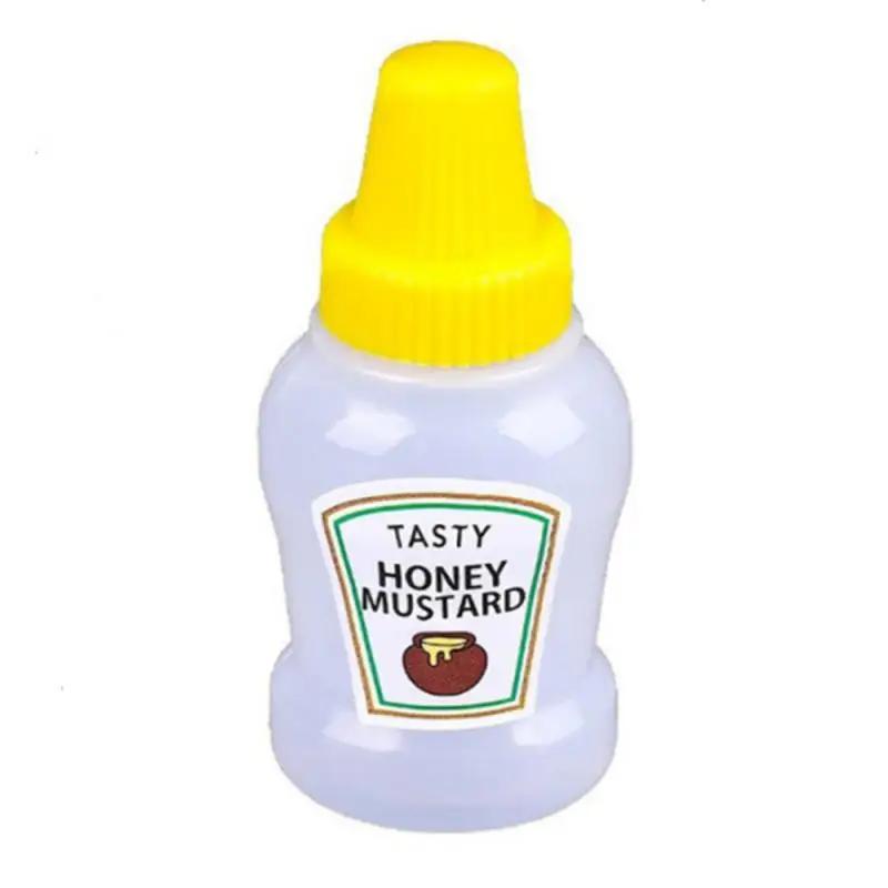 1PC Mini Condiment Squeeze Bottle Cartoon Plastic Tomato Honey Condiment Container Lunch Box Accessories Sauce Spice Bottle