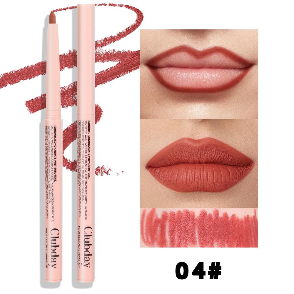 Easy Coloring Rotary Lipstick Pen Lasting Makeup Matte Natural Lipstick Lipliner