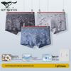 Men's Cotton Antibacterial Letter Print Boxer Briefs