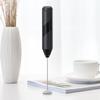 Electric Milk Frother Handheld Stainless Steel Mini Foam Maker for Coffee Hot Chocolate Black