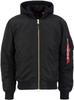 Winter Jacket Alpha Industries MA-1 ZH Back EMB (138105) Black
