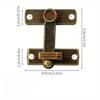 1Set Vintage Brass Sliding Window Door Latch Handle Home Hardware Safety Lock Catch - Anti-Theft Door Buckle for Barn Doors.