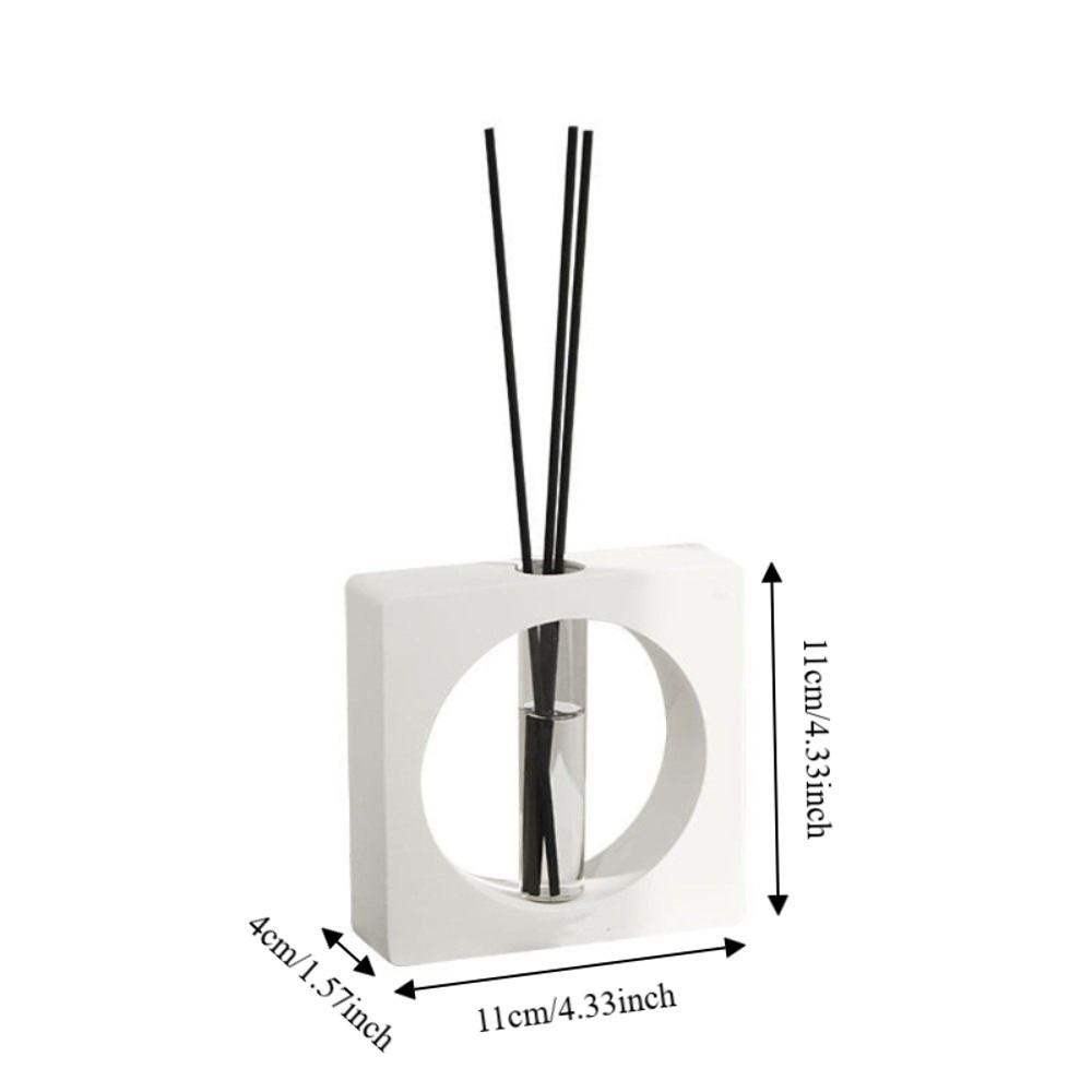 Geometric Shape Aroma Diffuser Bottle Modern Hydroponic Flower Pot Flameless Aroma Desktop Decor