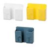 Phone Storage Organizer Universal Sticky Wall Shelf Multi-functional Seamless Style Sundries Holder for Bedside Control
