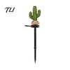 Waterproof Outdoor Cactus Lamps Solar Garden Light, Resin Pathway Desert Theme Yard Accessories LED Light with Stake for Patio Lawn Decor Powered