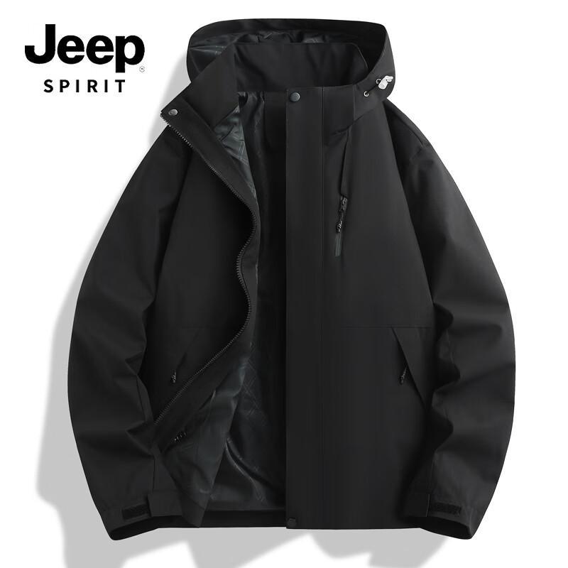 JEEP SPIRIT Men's FKS689 3-Proof Autumn Jacket