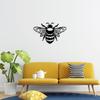 3D Metal Bumble Bee Wall Art, Handmade Insect Decor for Porch, Garden, Farmhouse Living Room