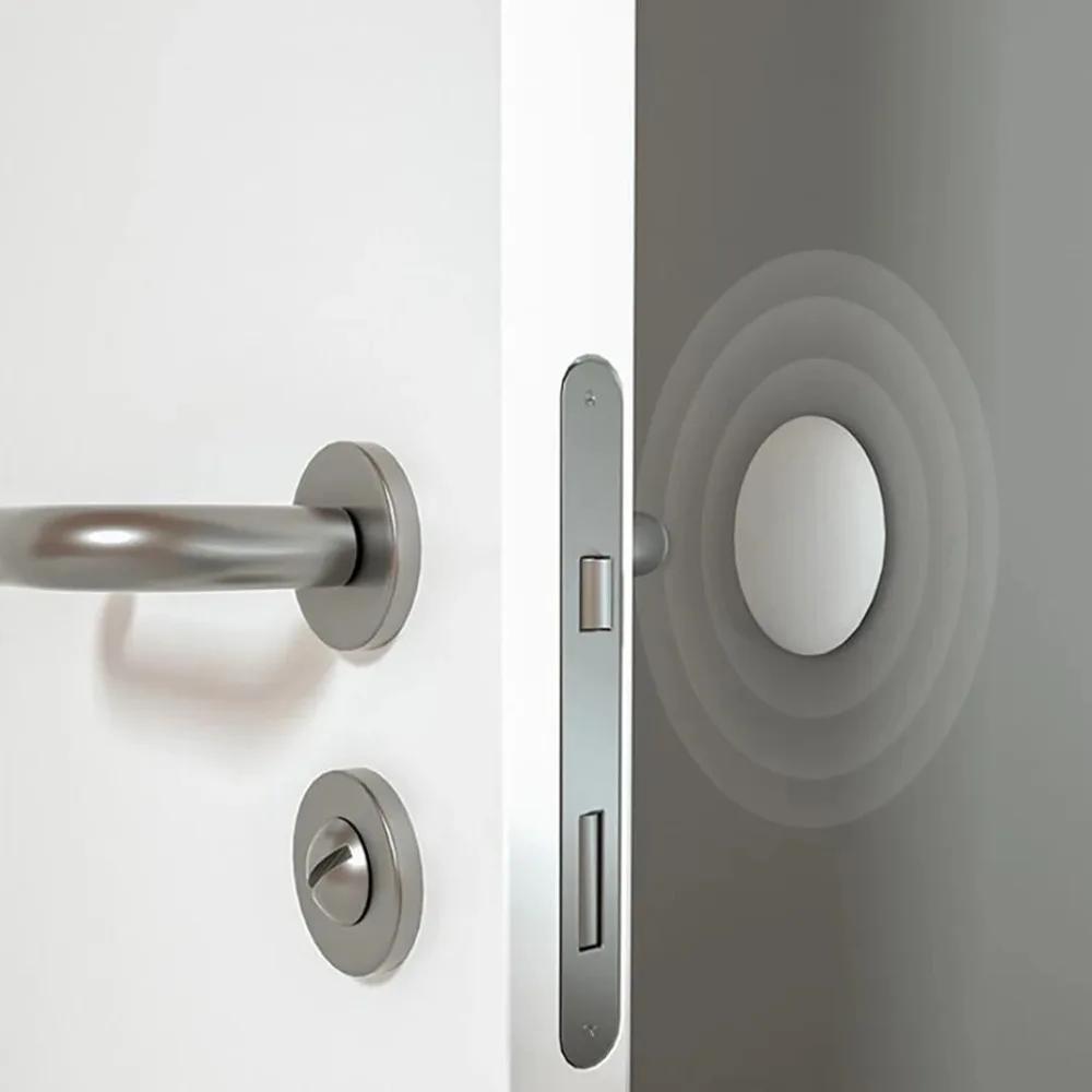 Doorstop Front Door Stopper Silica Gel Anti-collision Security Protections Handle Self-adhesive for You Mute Home Improvement
