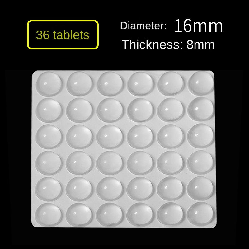 3329 Transparent Self-Adhesive Silicone Floor Dots Shock Absorption Buffer Anti-Collision Stickers Furniture Non-Slip Dots