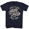 T-shirt da adulto blu navy Billy Joel Long Island