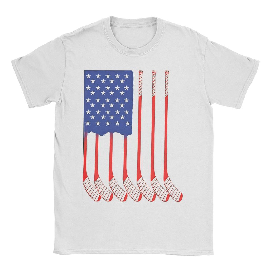 Unisex Women T-Shirt Usa Hockey  Crazy 100% Cotton Tee Shirt Short Sleeve  T Shirt Crew Neck Tops Gift Idea