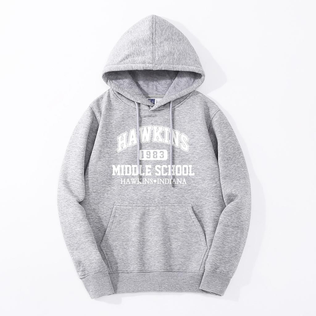 Sweater Alphabet School 1983 Printed Hoodie Sweater Fashion Hip Hop Casual