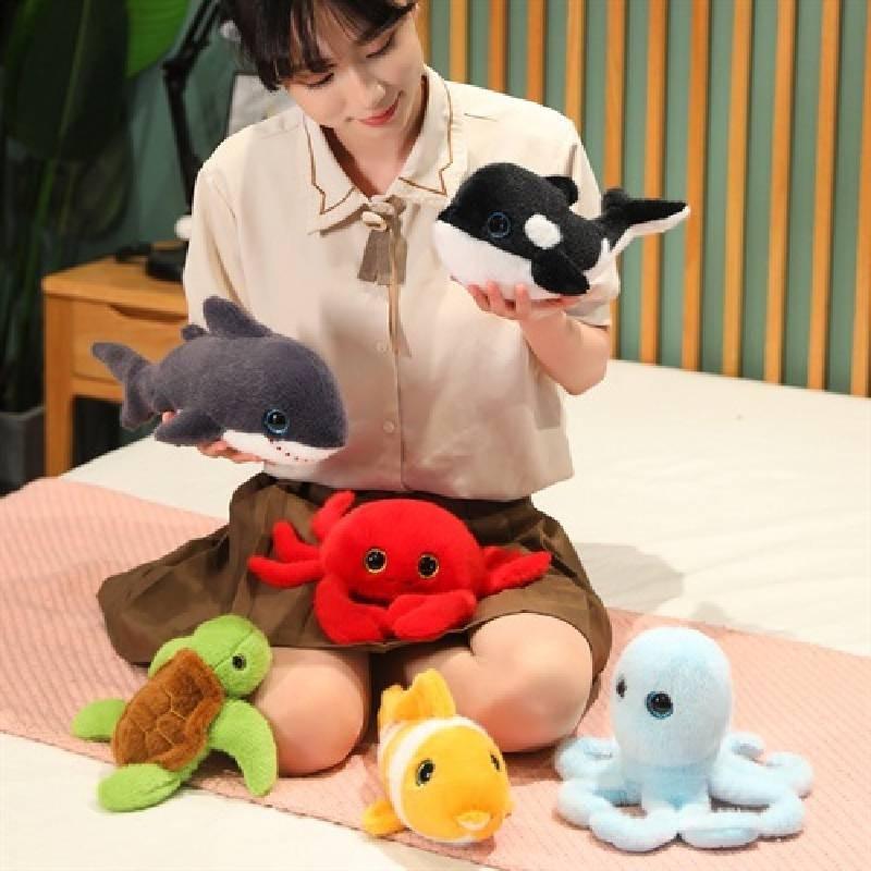 Cute Ocean Turtle Plush Toy For Kids Room Decor With Soft Pp Cotton Fill Characters Included)