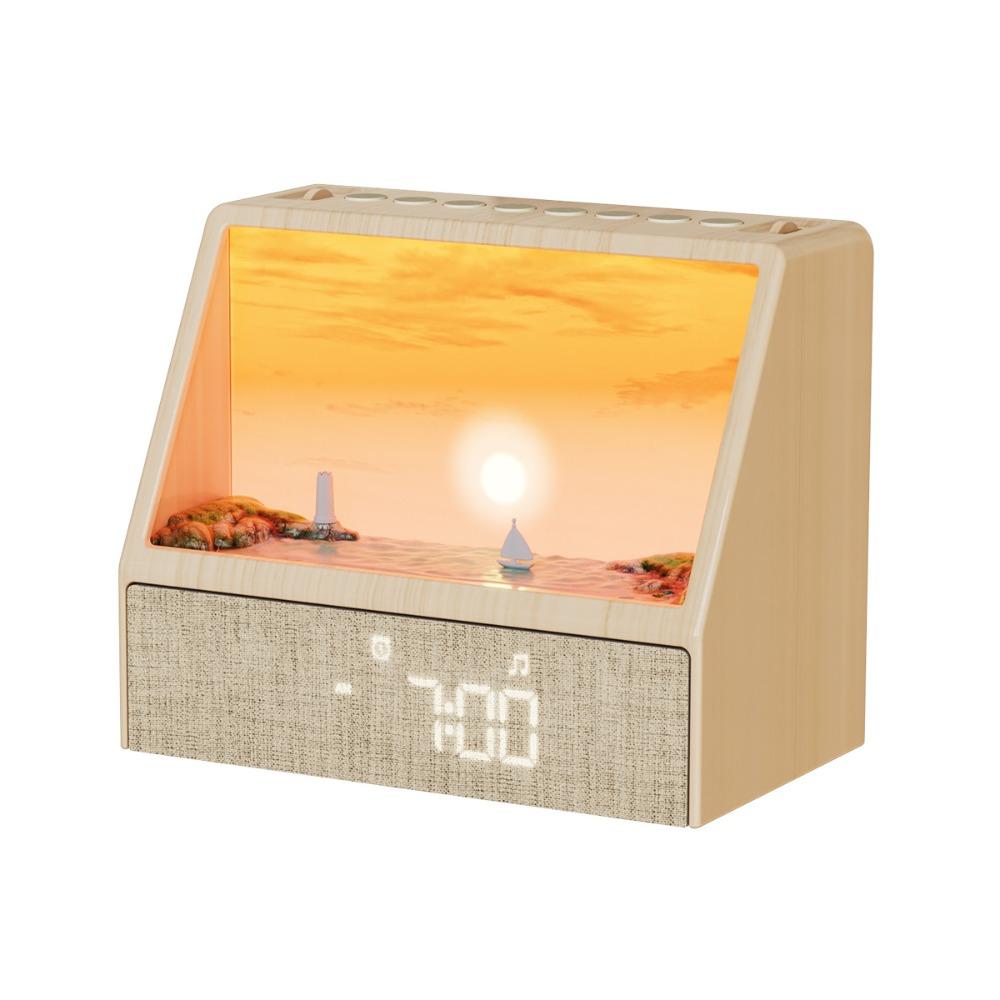 

24 Sounds Sunrise Alarm Clock Dimmable Sleep Alarm Clock White Noise Machine Sleep Aid хаки