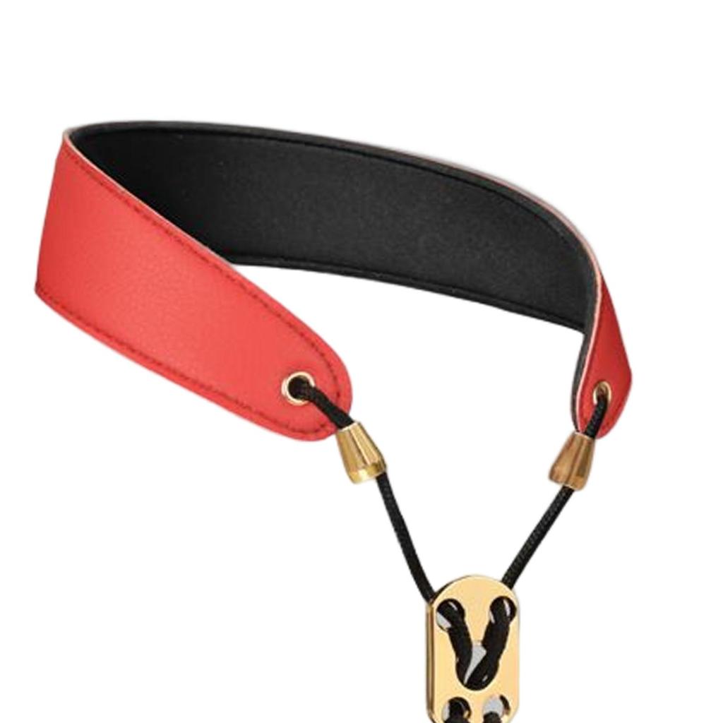 PU Leather Saxophone Shoulder Strap No Stress On Neck Shoulder Strap Adjustable