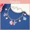 Stitch Cartoon Alloy Bracelet With Electroplated Finish For Unisex Gift Giving