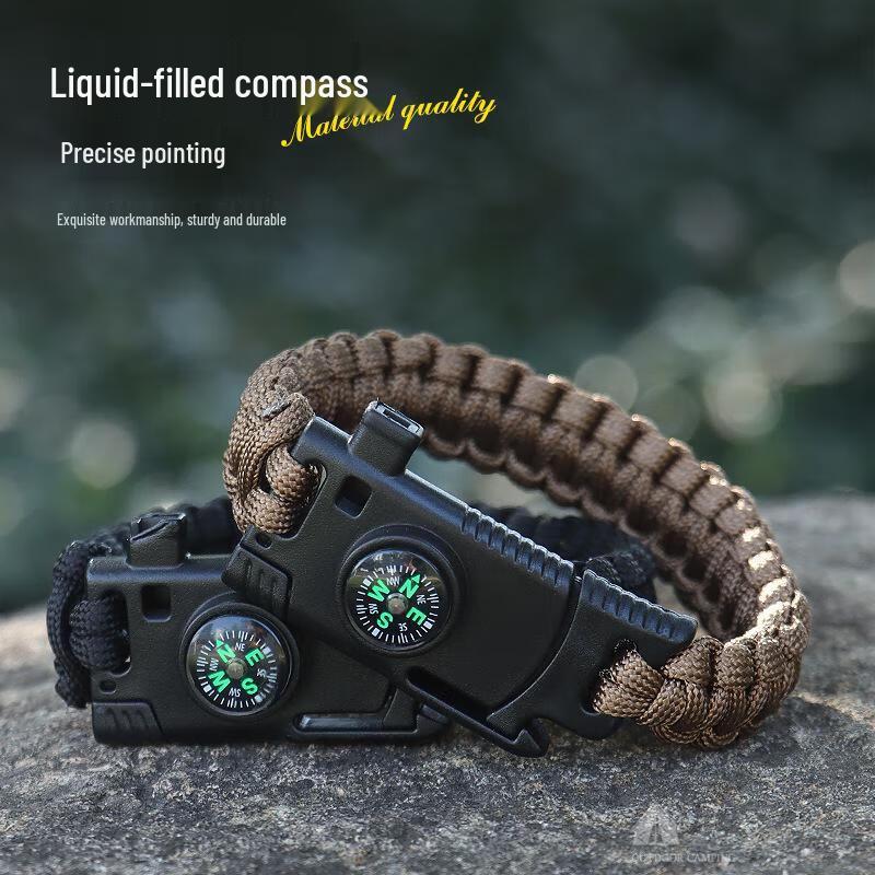 Soarer Outdoor Survival Paracord Armband met Vuurstarter