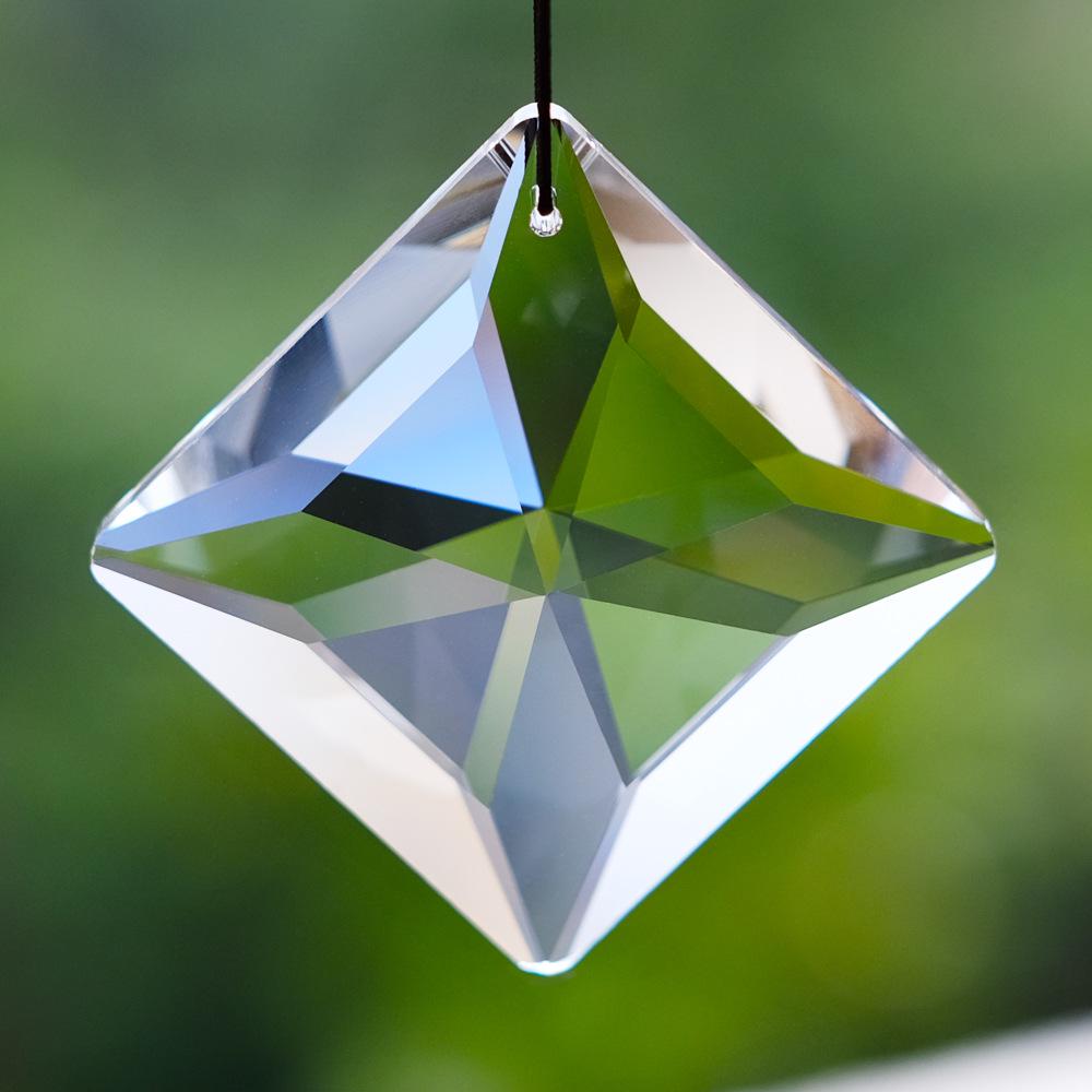 AB Colored Crystal Faceted Rainbow Prism Pendant for Windows
